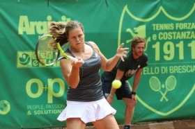 Karin Knapp, testa di serie numero 1, ha raggiunto i quarti di finale - (foto Maffeis)