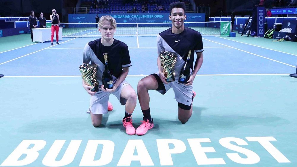 Nicola Kuhn e Felix Auger Aliassime nella foto