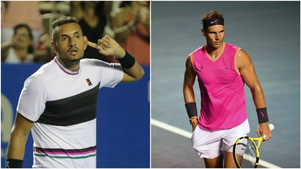 Rafael Nadal e Nick Kyrgios nella foto