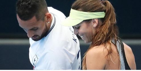 Nick Kyrgios classe 1995 insieme alla sua fidanzata Ajla Tomljanovic