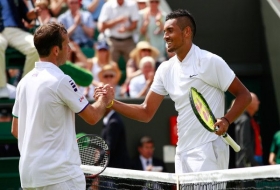 Nella foto Nick Kyrgios e Radek Stepanek