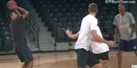Video del Giorno: Quattro tennisti e la passione per il basket