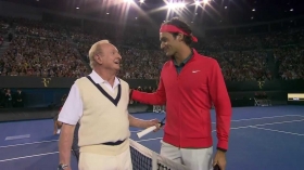 Rod Laver e Roger Federer