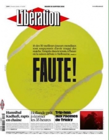 "Liberation" apre in prima pagina con il caso scommesse
