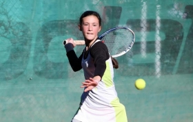 Federica Sacco, classe 2002 del Fireball Napoli, impegnata nel tabellone under 14 (foto Mosquitos)