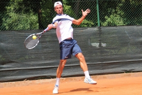 Filippo Leonardi, testa di serie numero 6, ha battuto Marco Viola 6-1 7-6 (foto Segni D'Interpunzione)