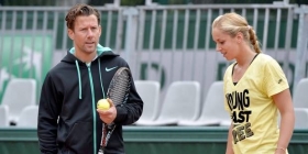 Sabine Lisicki e Wim Fissette