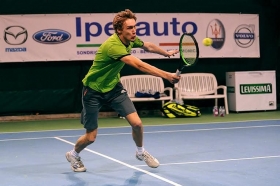 Niels Lootsma, olandese classe 1994, ha superato per 7-6 6-7 6-3 il francese Hoang (foto Panunzio)