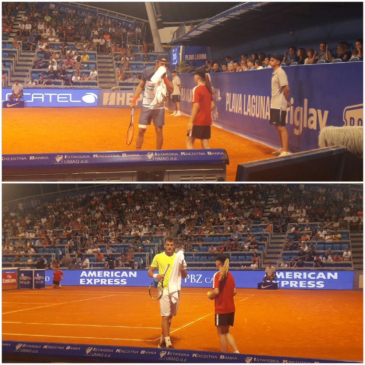 Da Umago: Le dichiarazioni di Paolo Lorenzi e Ale Giannessi. Dichiara Paolo "Ho avuto qualche problema fisico a metà del secondo set, ma poi sono stato bravo a spingere all’inizio del terzo e a servire meglio di prima. Alessandro è un grande amico"