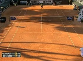 Uno strepitoso Paolo Lorenzi al foro italico