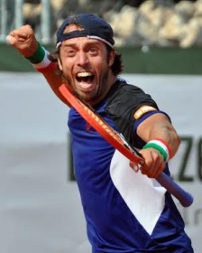 Paolo Lorenzi classe 1981, al terzo posto nella race dei challenger