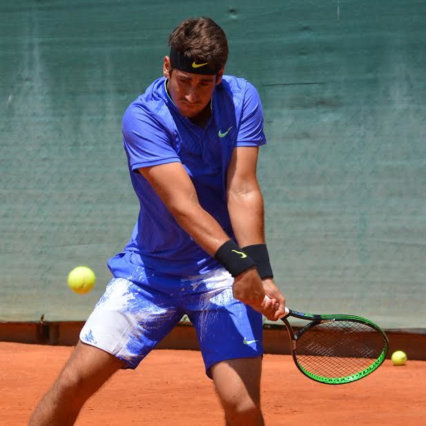 Orlando Luz, brasiliano classe 1998, è stato n.1 al mondo da juniores. In semifinale al Tc Padova sfiderà l'australiano Banes - Foto Mario Papetti