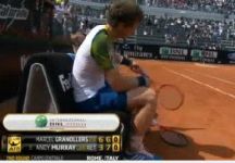 Andy Murray vince il secondo set e si ritira nel torneo Masters 1000 di Roma. Granollers incredulo è agli ottavi di finale (VIDEO)