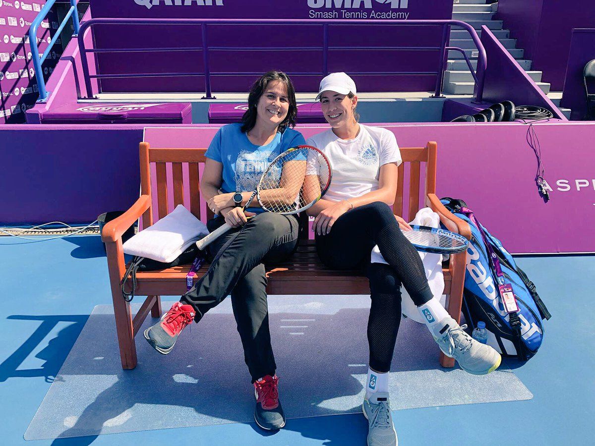 Conchinta Martinez con Garbine Muguruza