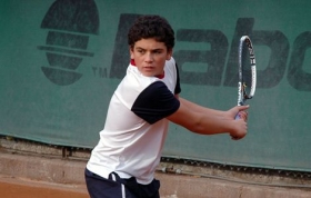 nella foto Sasha Merzetti classe 97 giovane promettente del tennis italiano