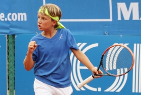 Daniele Minighini, romano classe 2004, ha vinto entrambi i match nella sfida contro il Canada trascinando l'Italia in finale - Foto Alvaro Maffeis