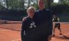 Kristina Mladenovic si allena con Sascha Bajin