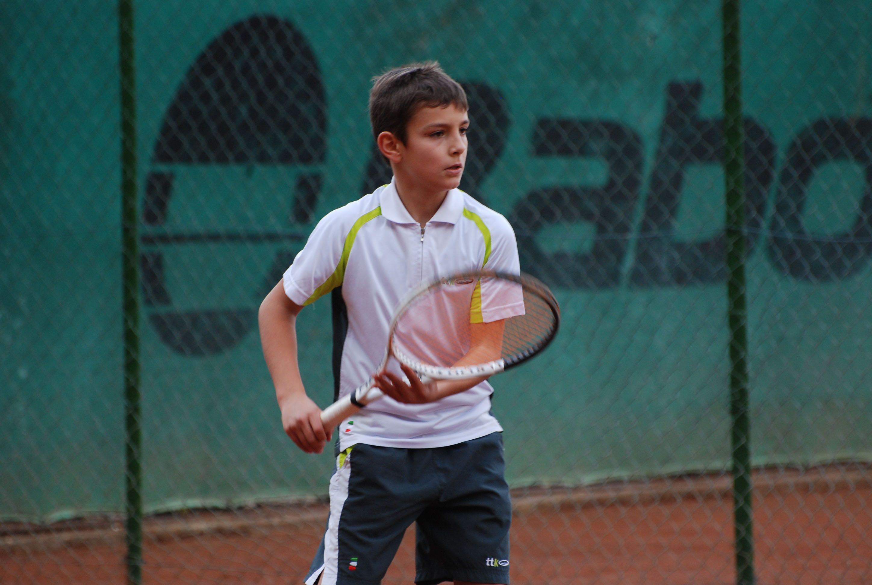 Lorenzo Musetti, recentemente premiato con il Supertennis Award e finalista agli Us Open Junior 2018, in una foto del 2012, quando vinse il Lemon Bowl under 10 (Foto Adelchi Fioriti)