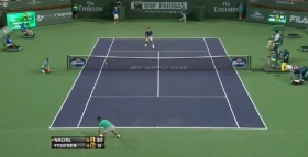 Passante davvero notevole di Rafael Nadal