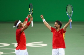 Rafael Nadal ai campionati di Spagna. Giocherà il doppio