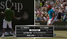 Divertente episodio tra Nadal e Monfils