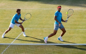 Rafael Nadal nella foto con Marc Lopez