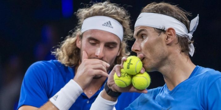 Nadal e Tsitsipas nella foto