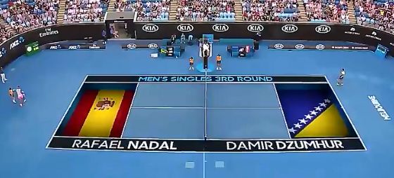 Carlos Bernades dà un warning a Nadal prima che inizi l'incontro (Video)