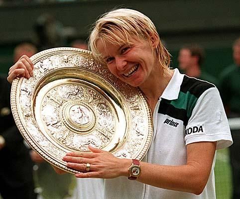 Jana Novotna raggiunse tre finali a Wimbledon.