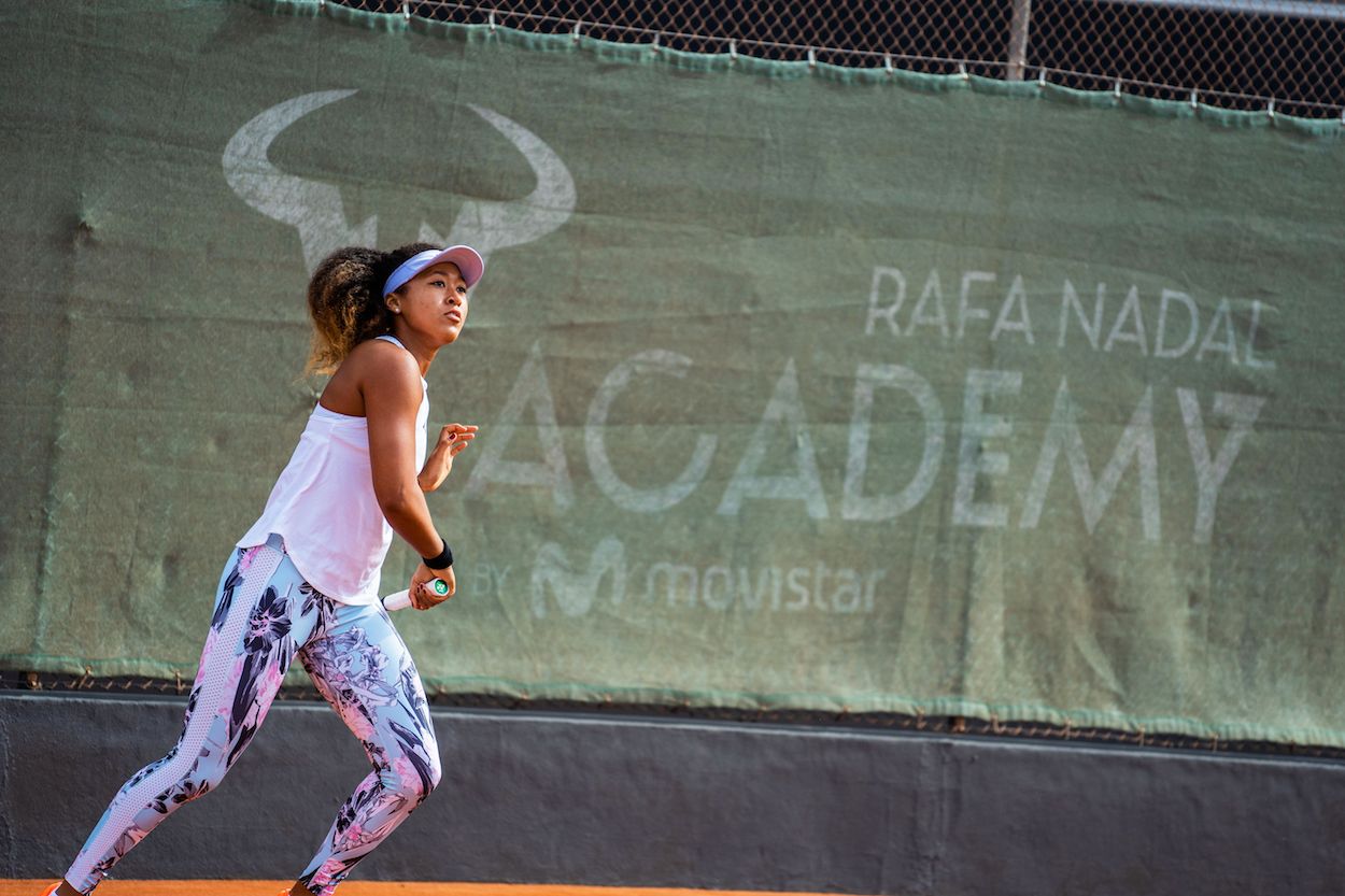 Naomi Osaka sui campi della Rafa Nadal Academy