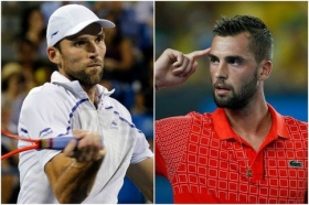 Nella foto Benoit Paire e Ivo Karlovic