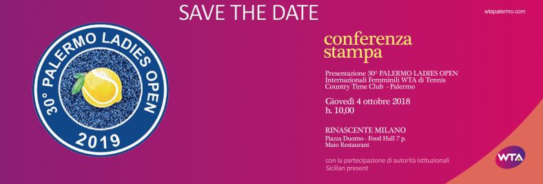 Save The Date - Wta Palermo