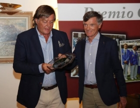 Adriano Panatta premiato con il 3° premio Chiarino Cimurri all’Hotel de La Poste di Cortina d’Ampezzo - Foto Carola Carera