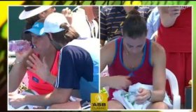 Nella foto Flavia Pennetta e Angelique Kerber