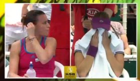Nella foto Flavia Pennetta ed Elena Vesnina