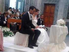 Oggi alle ore 17:43 Fabio Fognini e Flavia Pennetta si sono sposati
