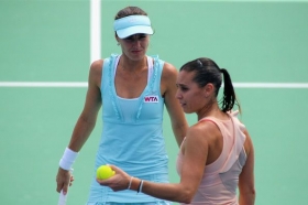 Flavia Pennetta e Martina Hingis nella foto
