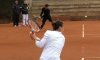 Flavia Pennetta si allena con Rafael Nadal