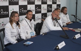 La squadra italiana di Fed Cup - Foto Costantini