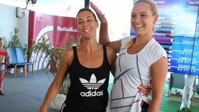Flavia Pennetta e Donna Vekic