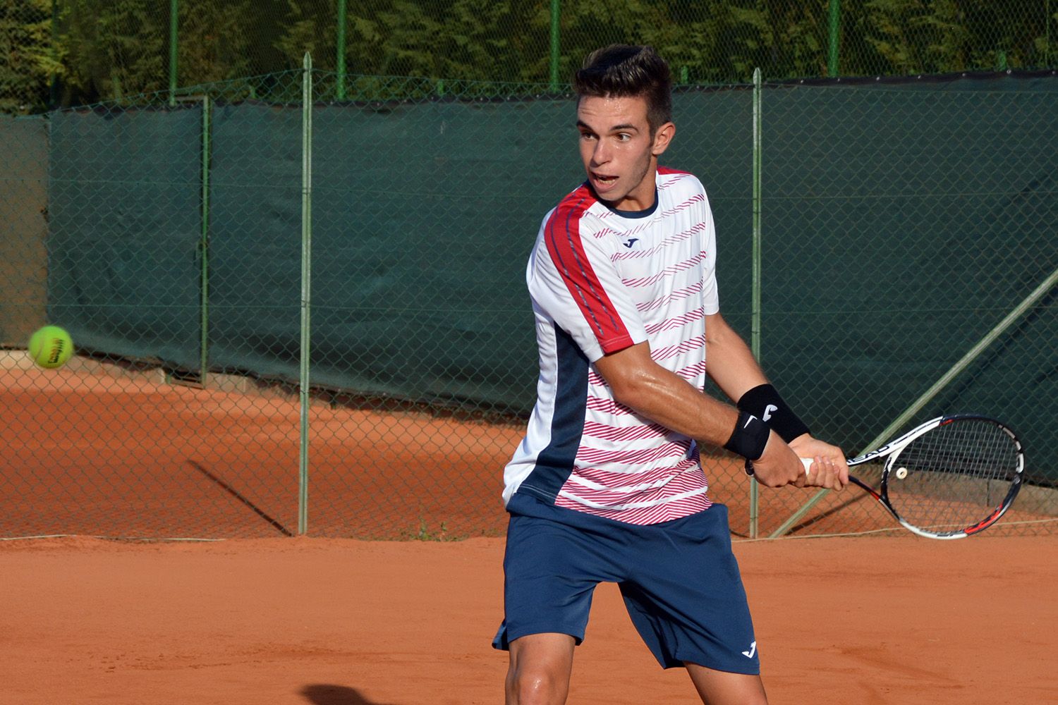 Luca Prevosto, classe 1998 da Sanremo, è fra i protagonisti azzurri nelle qualificazioni al Tc Padova (foto Mario Papetti)