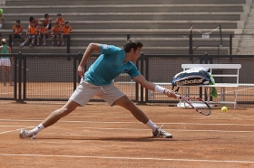 Gianluigi Quinzi impegnato alla Pre Quali - Foto Costantini