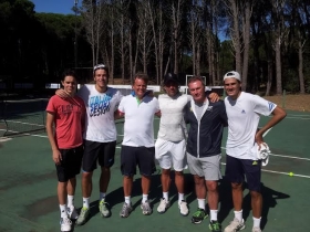 Nella foto ci sono Mariano Monachesi (con il berretto nero) , Horacio Anselmi, Eduardo Infantino, Fede Coria e Gianluca Quinzi