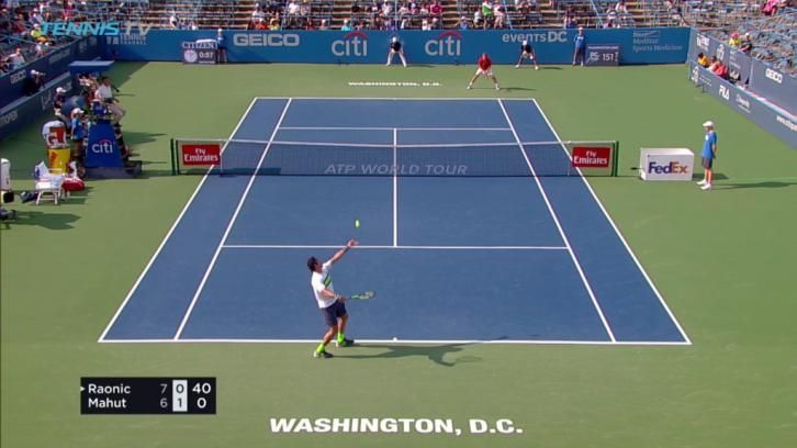 Milos Raonic e la 12 esima battuta più veloce della Storia. Record per il torneo di Washington