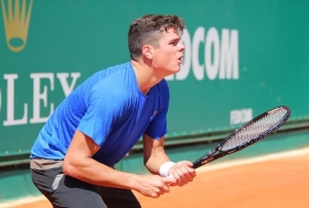 Milos Raonic, 23enne canadese numero 9 del mondo, si allena spesso a Bordighera