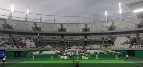 I giocatori testano il Campo Centrale di Rio (Video)