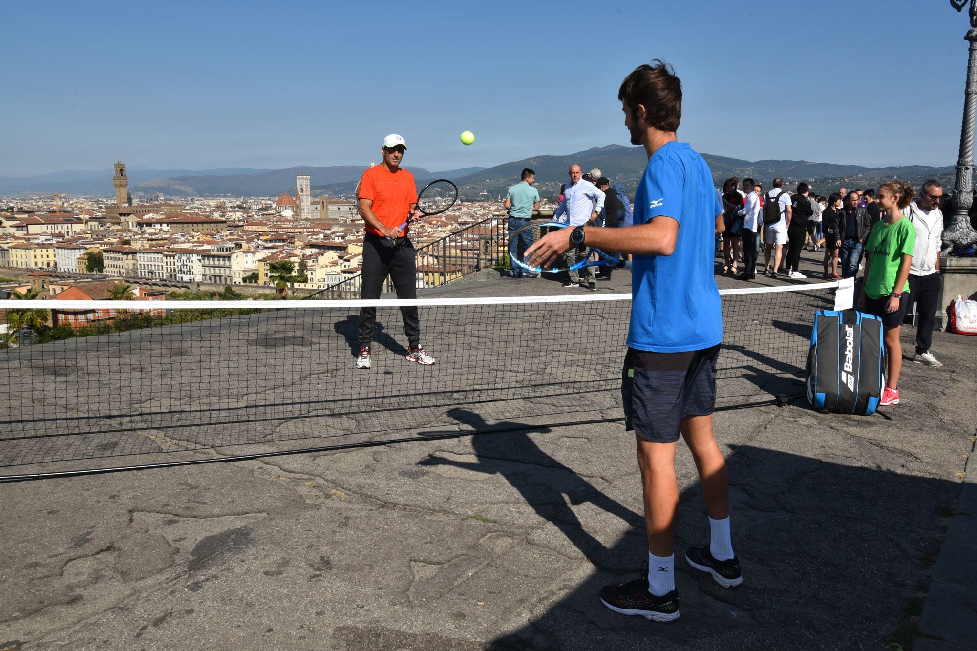 Da Firenze: flash bob con Tommy Robredo a Piazzale Michelangelo (con il programma di domani)