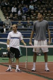 Il gigante ed il piccolo: Ivo Karlovic e Olivier Rochus