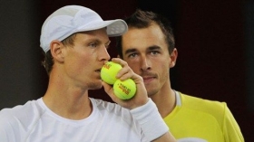 Tomas Berdych e Lukas Rosol vittoriosi nell'incredibile match di doppio nel primo turno di Davis Cup