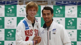 Andrey Rublev e Fabio Fognini